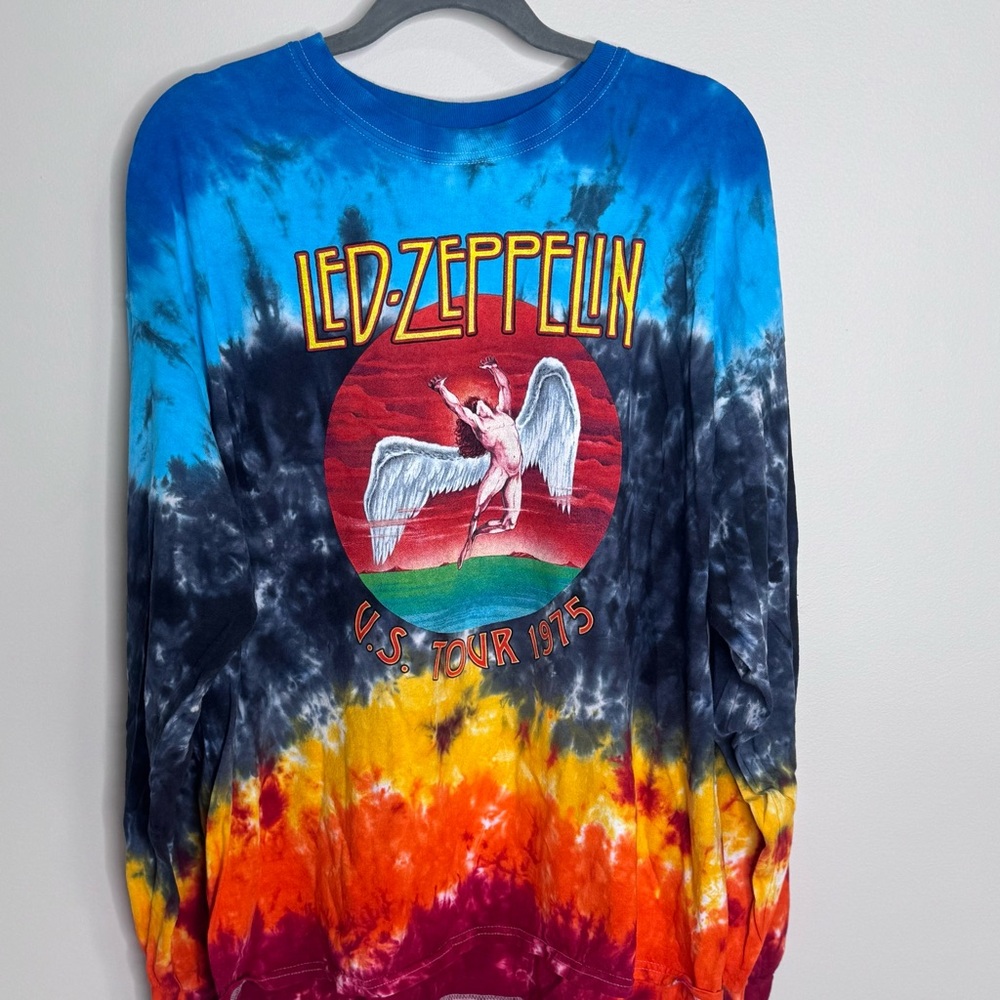 Led Zeppelin Tie-Dye Long-sleeve Shirt